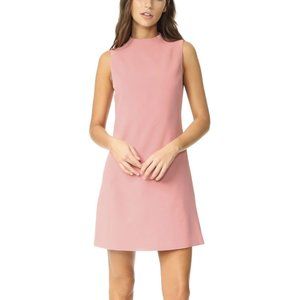 Alice + Olivia Coley Sleeveless Mini Shift Dress Dusty Rose Pink Size 6 NWT
